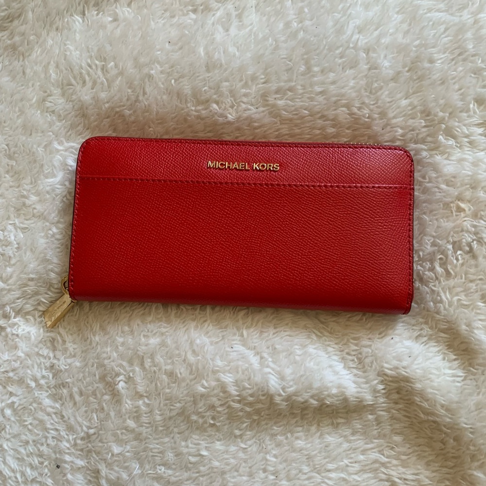 Michael Kors red wallet